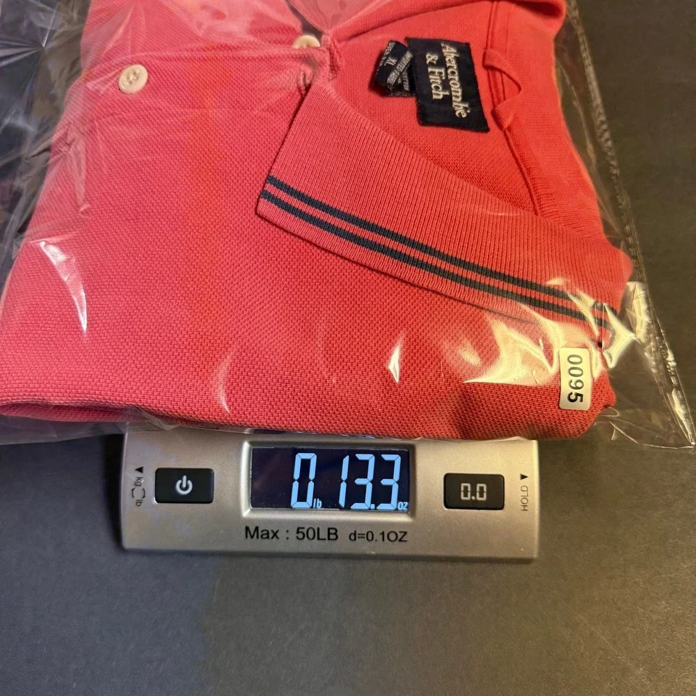VTG Abercrombie &‎ Fitch Polo Shirt Sz Lg Y2K Preppy Casual